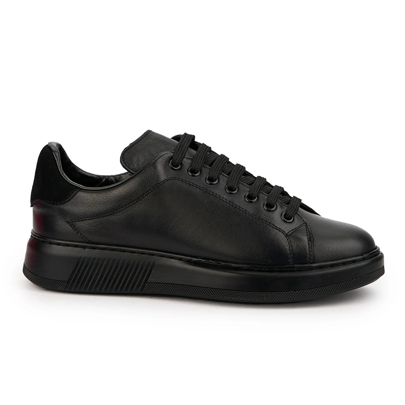 Pantofi casual barbati din piele naturala neagra 7565