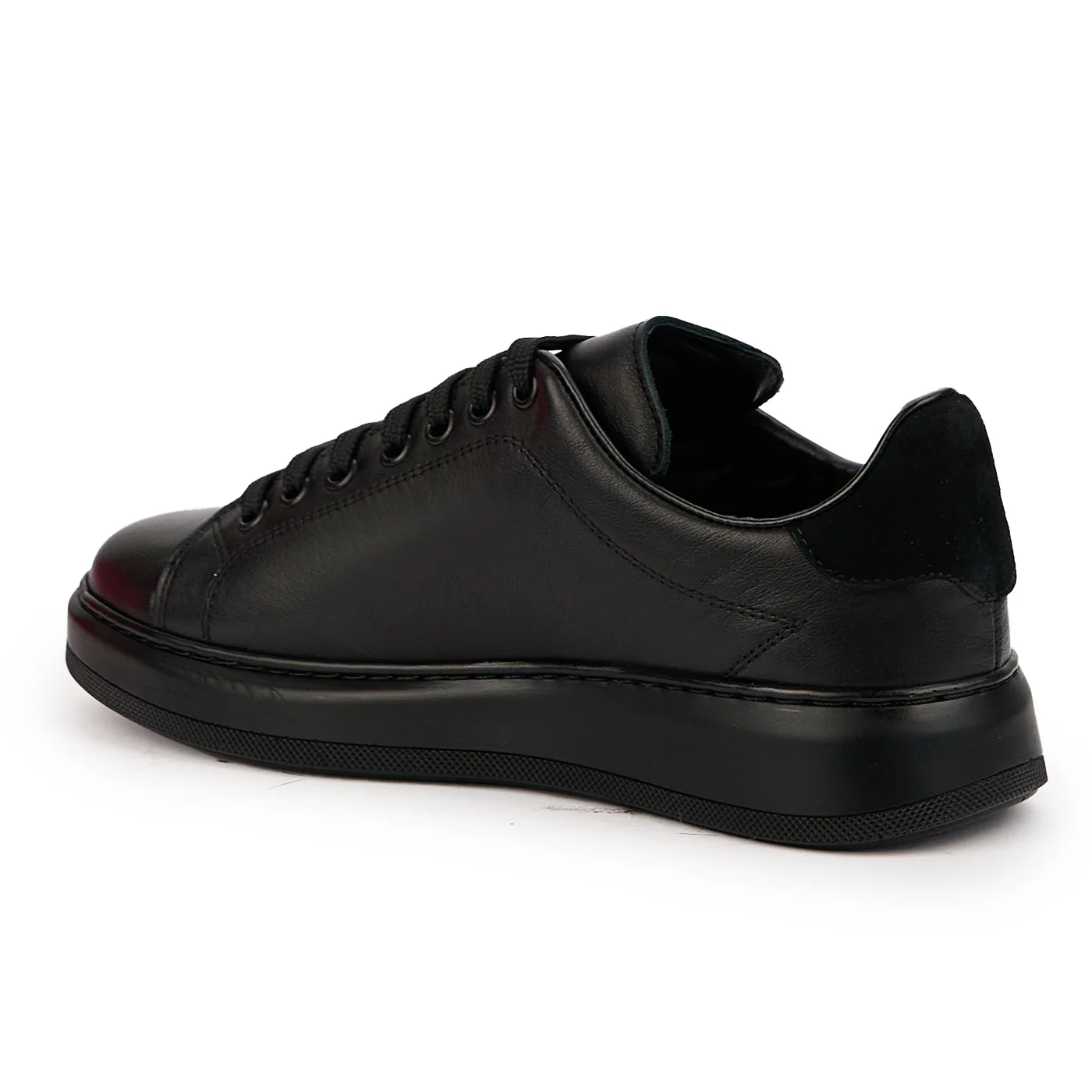 Pantofi casual barbati din piele naturala neagra 7565 - Image 2