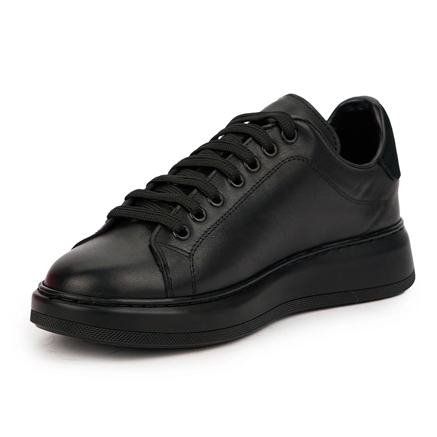 Pantofi casual barbati din piele naturala neagra 7565 - Image 3