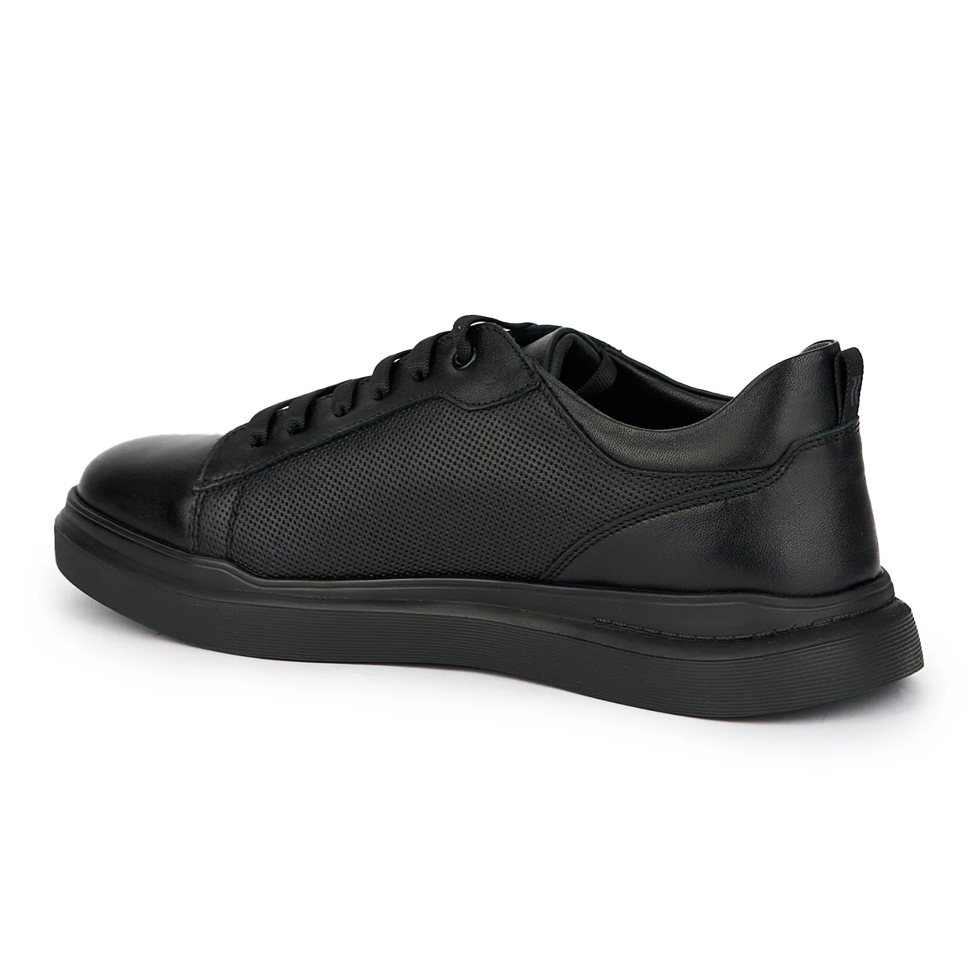 Pantofi casual barbati din piele naturala neagra 7652 - Image 2