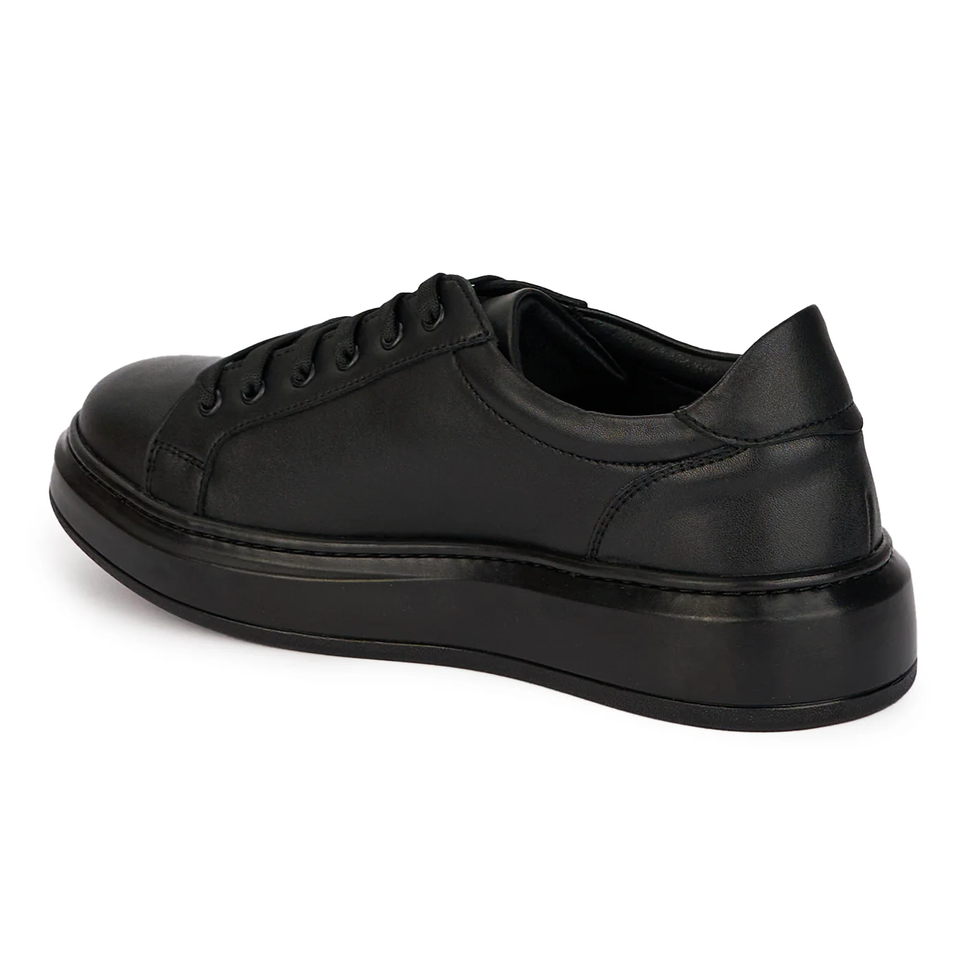 Pantofi casual barbati din piele naturala neagra 7853 - Image 2
