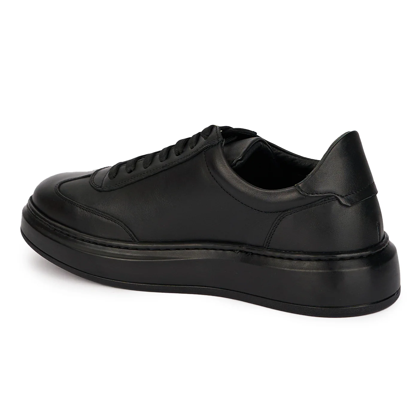 Pantofi casual barbati din piele naturala neagra 7854 - Image 2