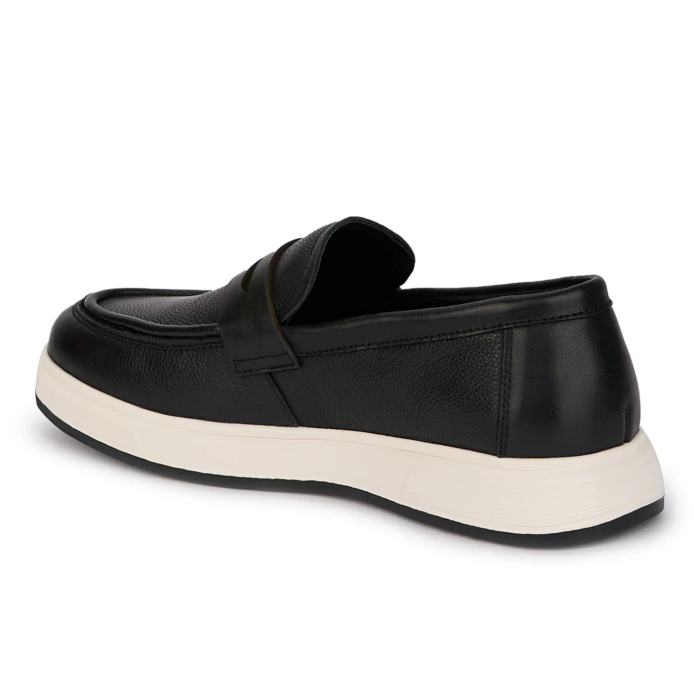 Pantofi casual barbati din piele naturala neagra 7858 - Image 2