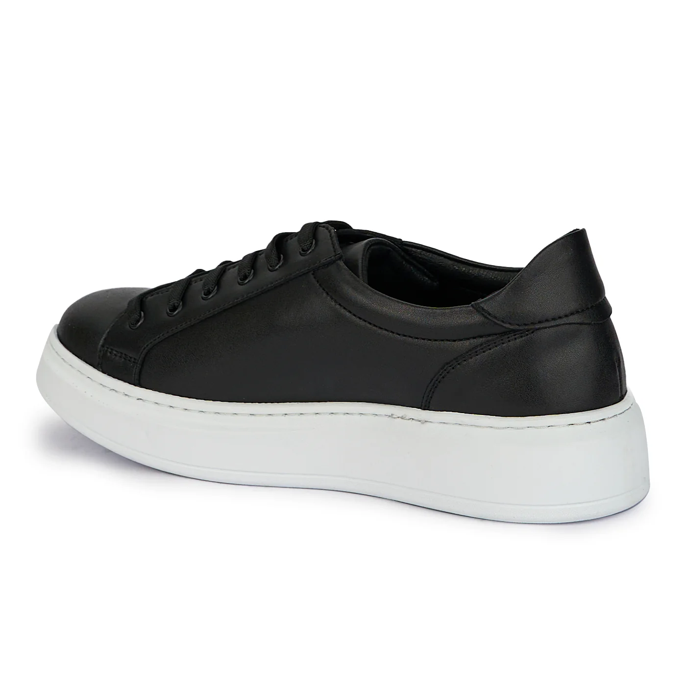Pantofi casual barbati din piele naturala neagra 7868 - Image 2