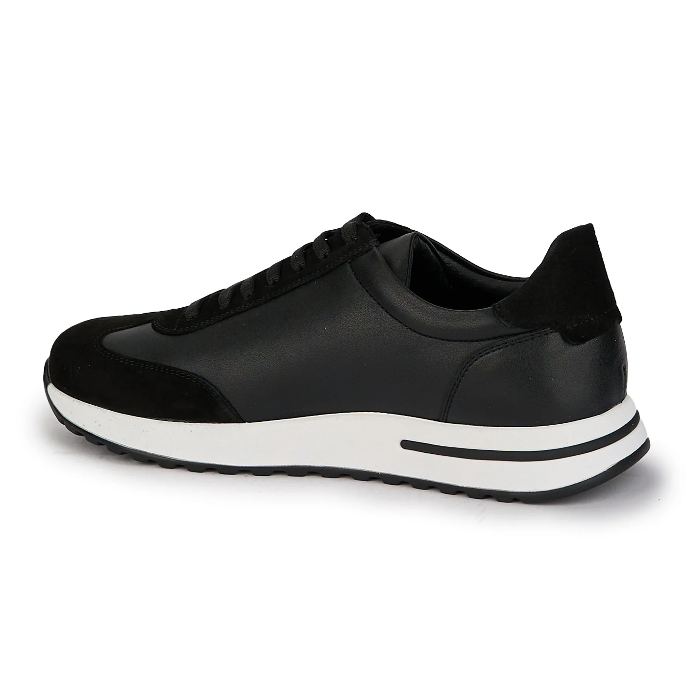 Pantofi casual barbati din piele naturala neagra 7872 - Image 2