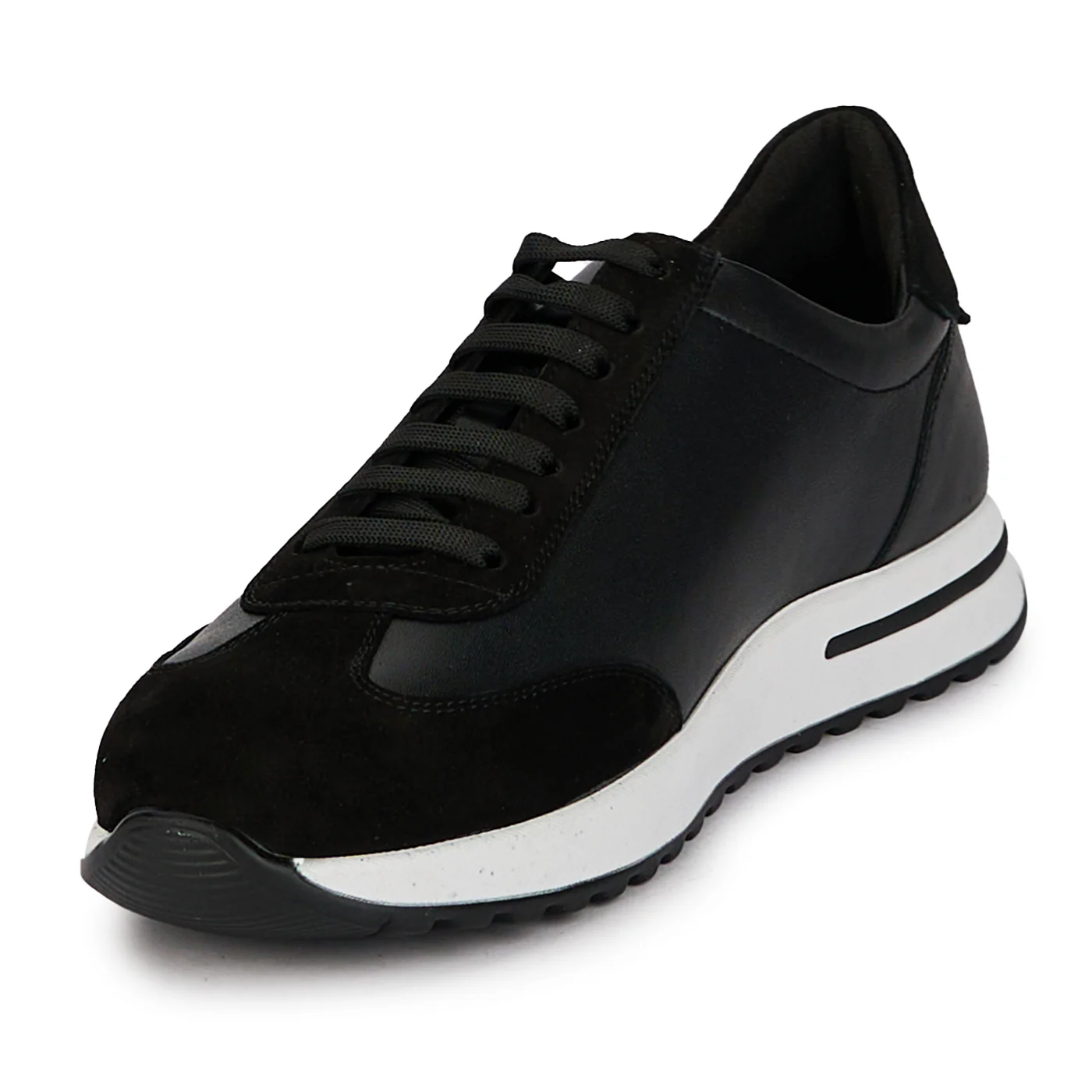 Pantofi casual barbati din piele naturala neagra 7872 - Image 3