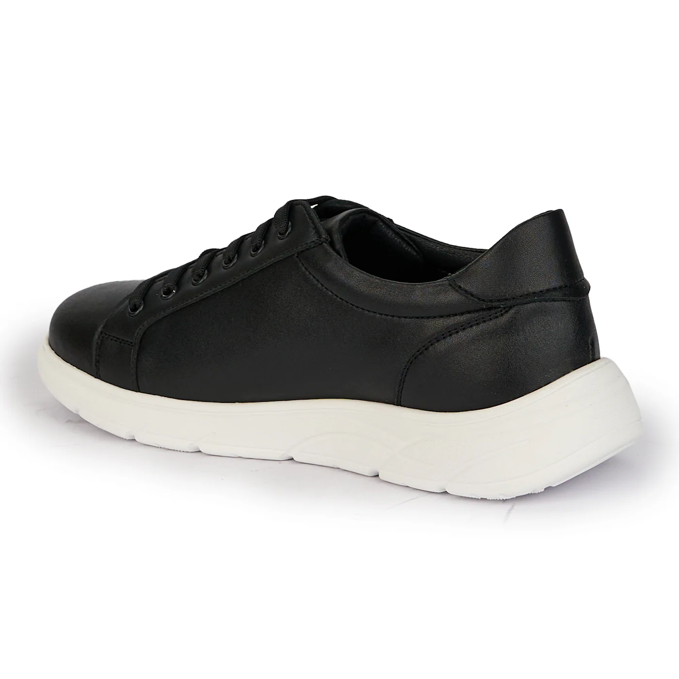 Pantofi casual barbati din piele naturala neagra 7873 - Image 2