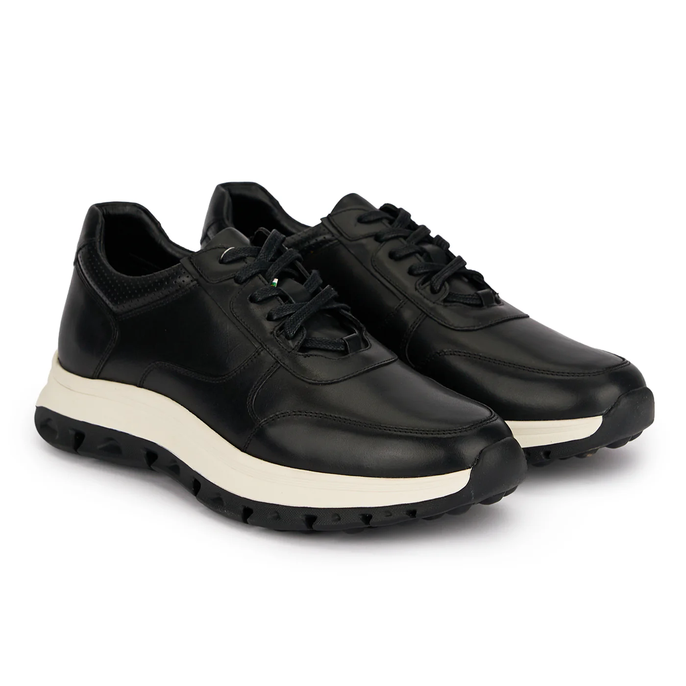 Pantofi casual barbati din piele naturala neagra 7927 - Image 4