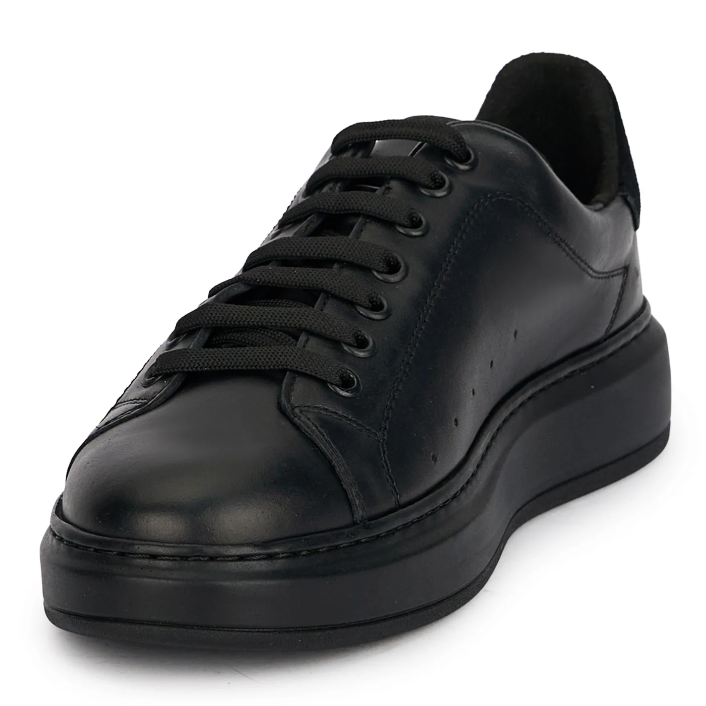 Pantofi casual barbati din piele naturala neagra 7929 - Image 3