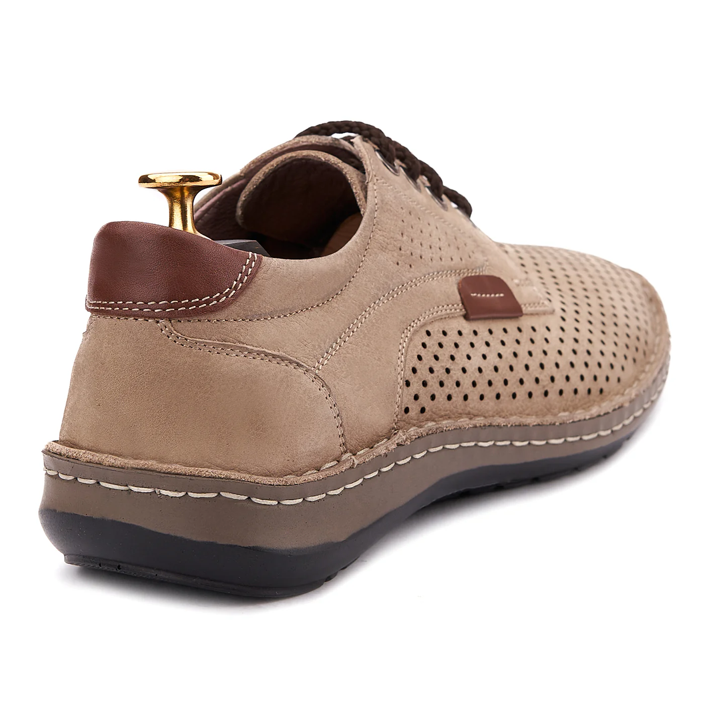 Pantofi Casual Barbati Piele Bej 0132 - Image 3