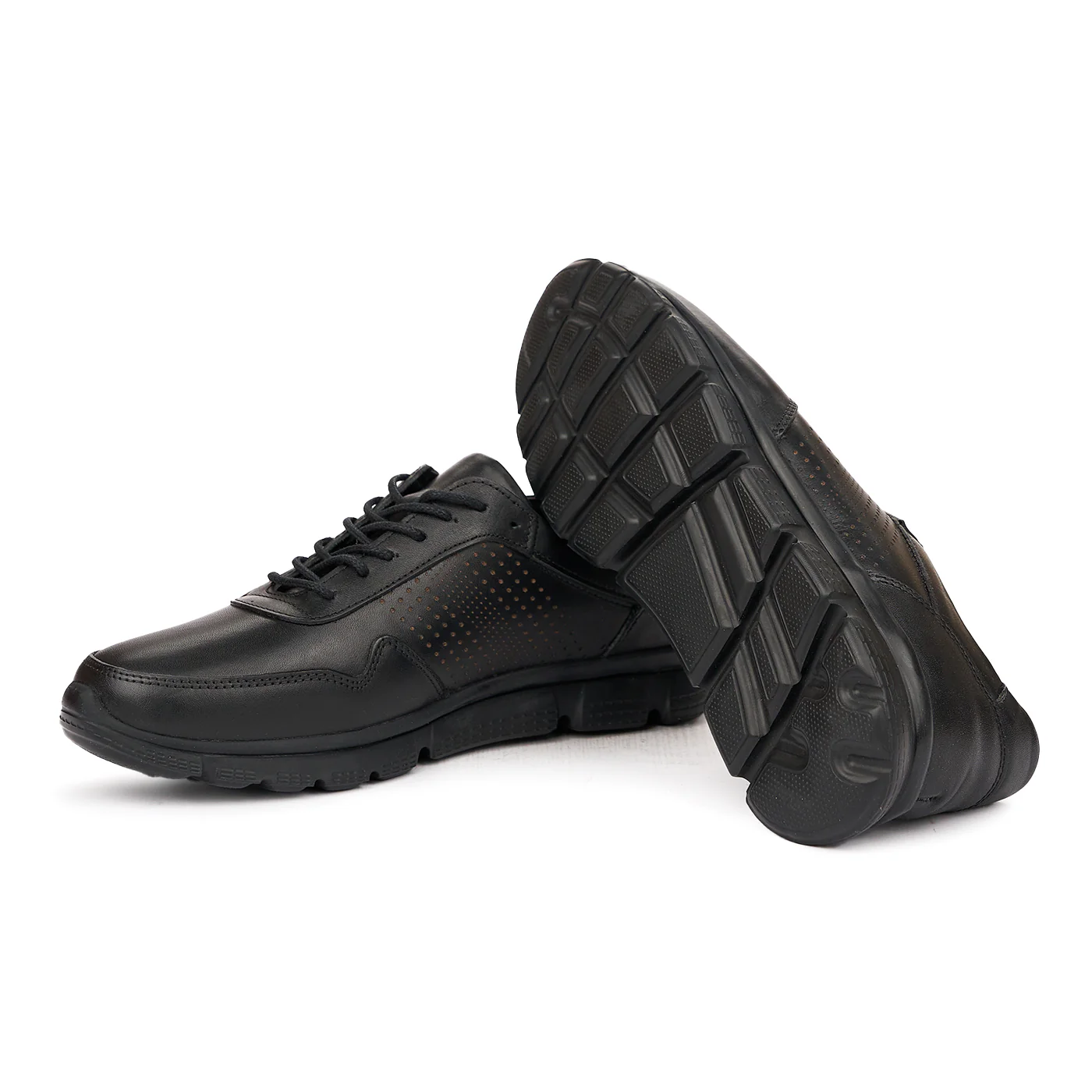 Pantofi Casual Barbati Piele Naturala Neagra 7065 - Image 3