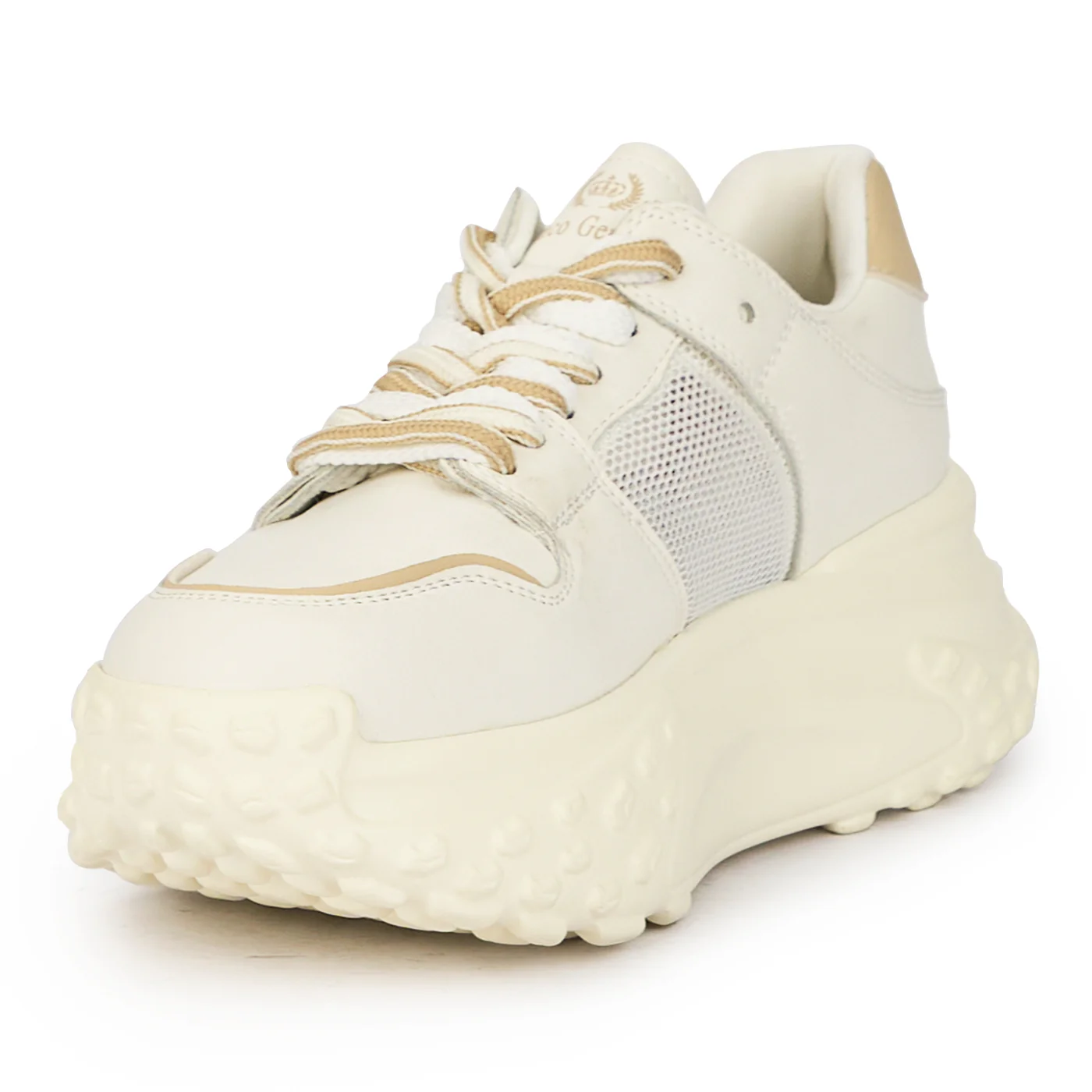 Pantofi casual dama din piele naturala alba 15845 - Image 3