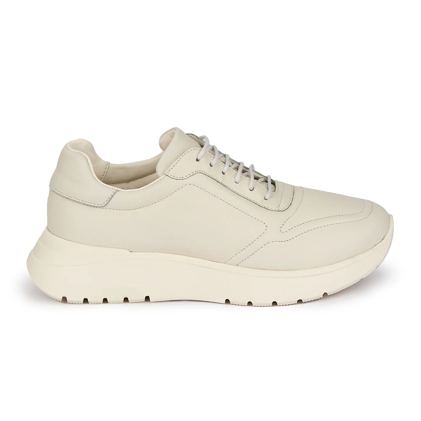 Pantofi casual dama din piele naturala alba 18036