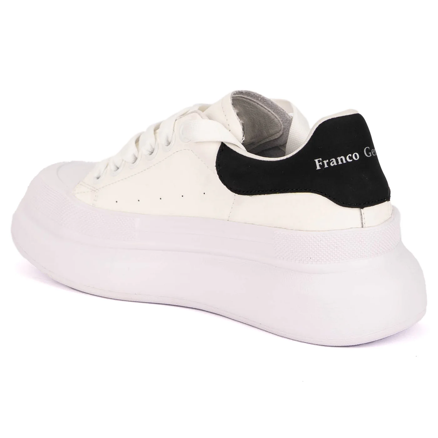 Pantofi casual dama din piele naturala alba 18792 - Image 2