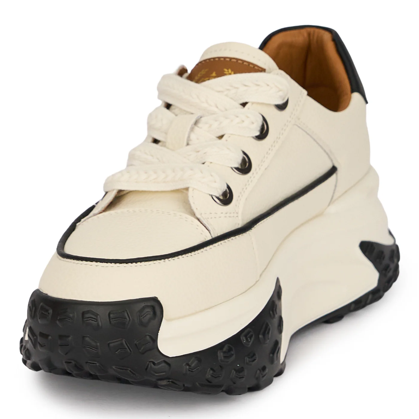 Pantofi casual dama din piele naturala alba 18823 - Image 3
