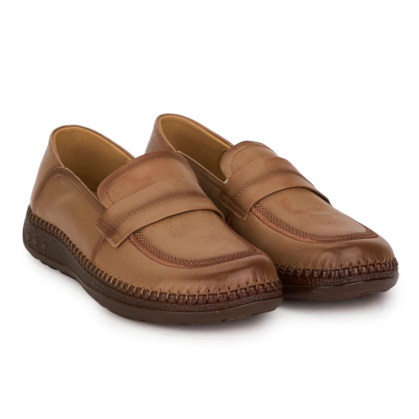 Pantofi casual dama din piele naturala maro 18714 - Image 4