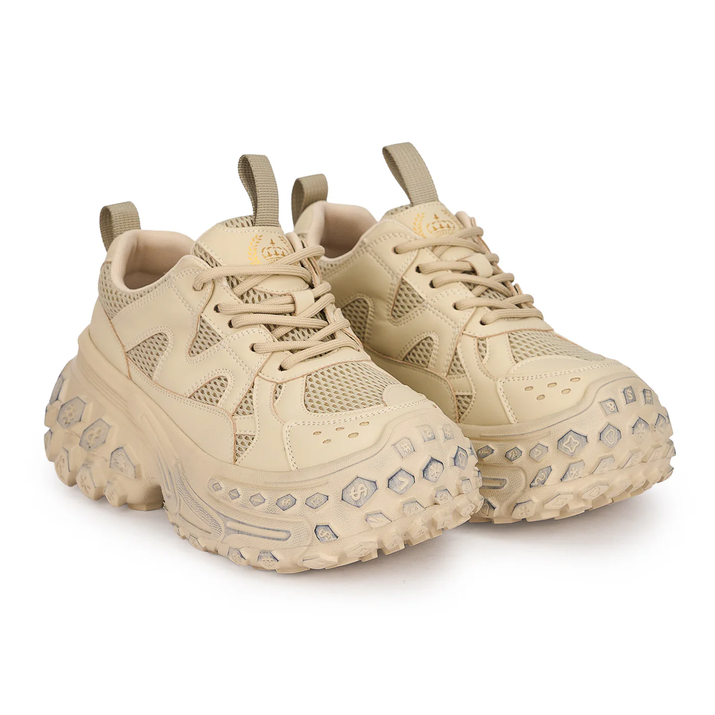 Pantofi casual dama din piele naturala crem 18826 - Image 4