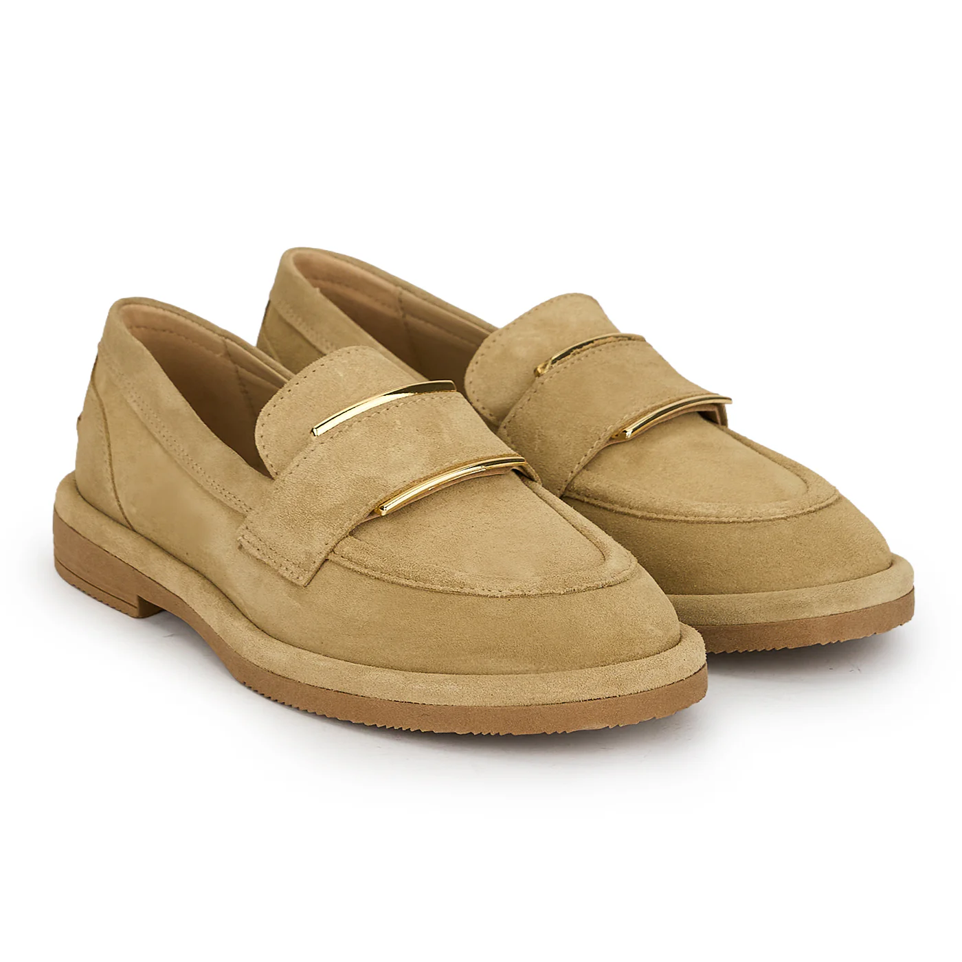 Pantofi casual dama din piele naturala crem 19724 - Image 4