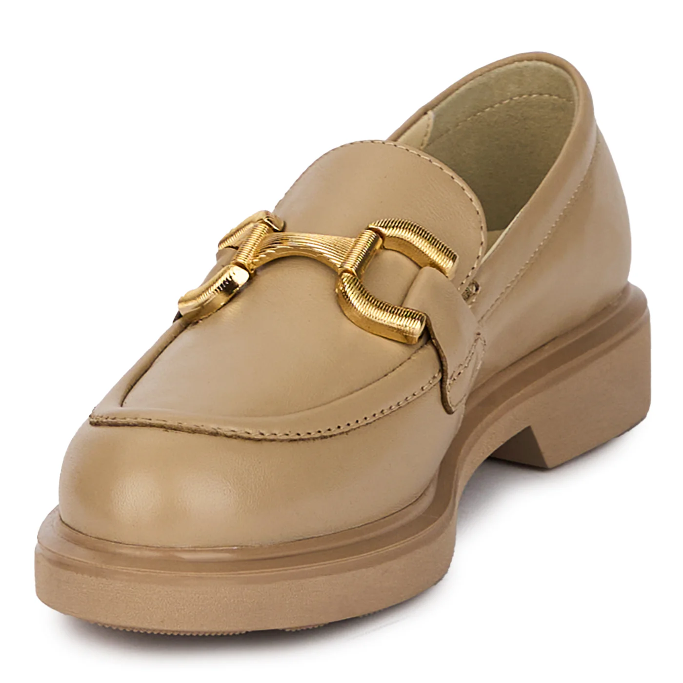 Pantofi casual dama din piele naturala cu accesoriu metalic 18005 - Image 3