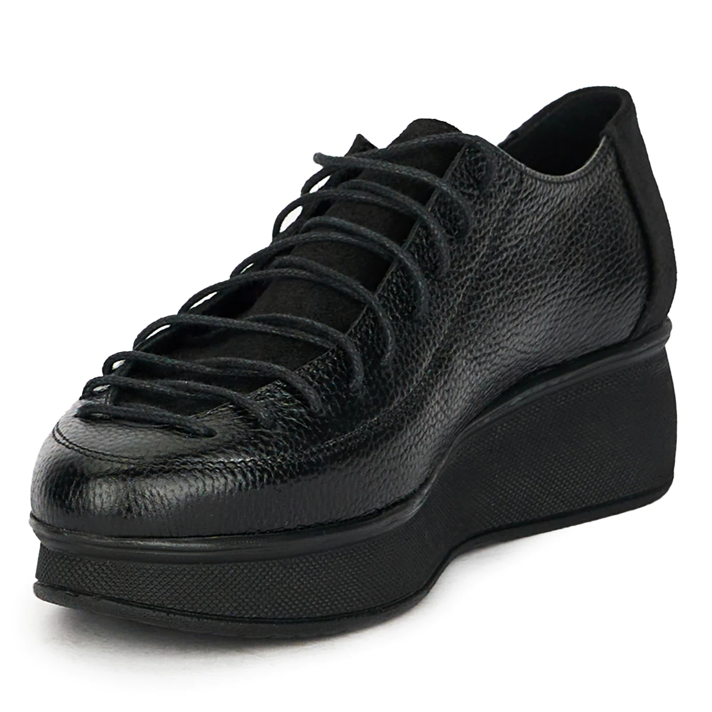 Pantofi casual dama din piele naturala cu siret 17808 - Image 3