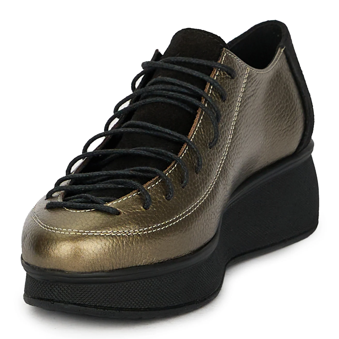 Pantofi casual dama din piele naturala cu siret 17816 - Image 3