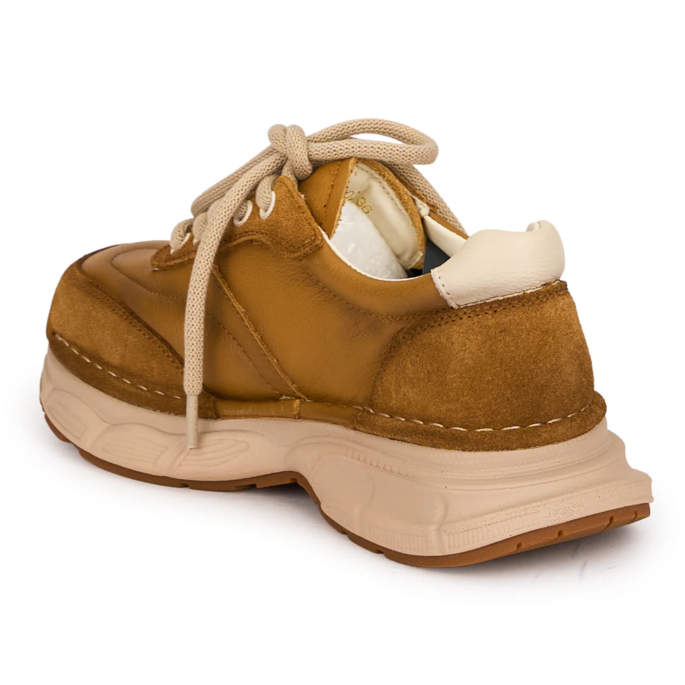 Pantofi casual dama din piele naturala cu siret 18754 - Image 2