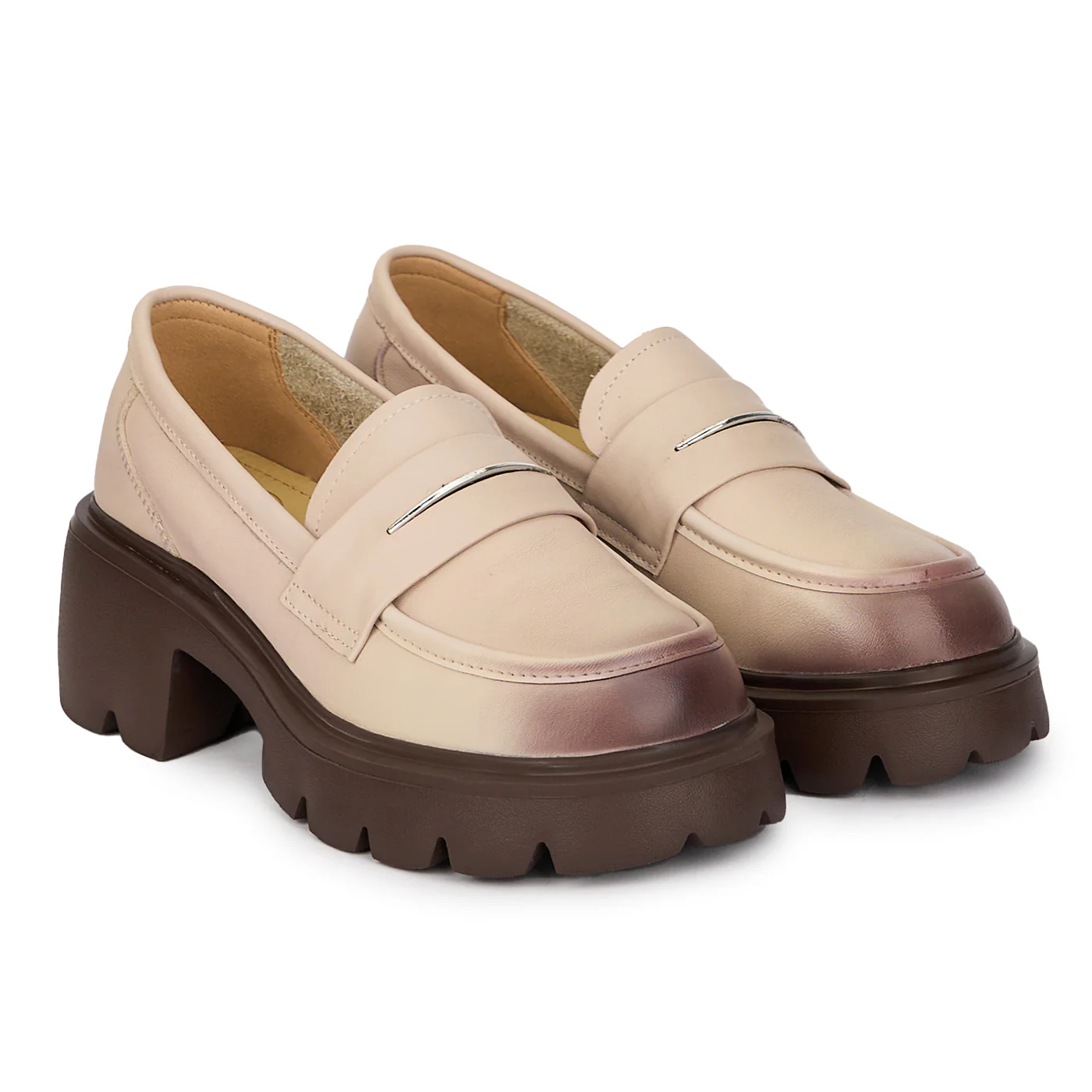 Pantofi casual dama din piele naturala cu talpa inalta 17995 - Image 4