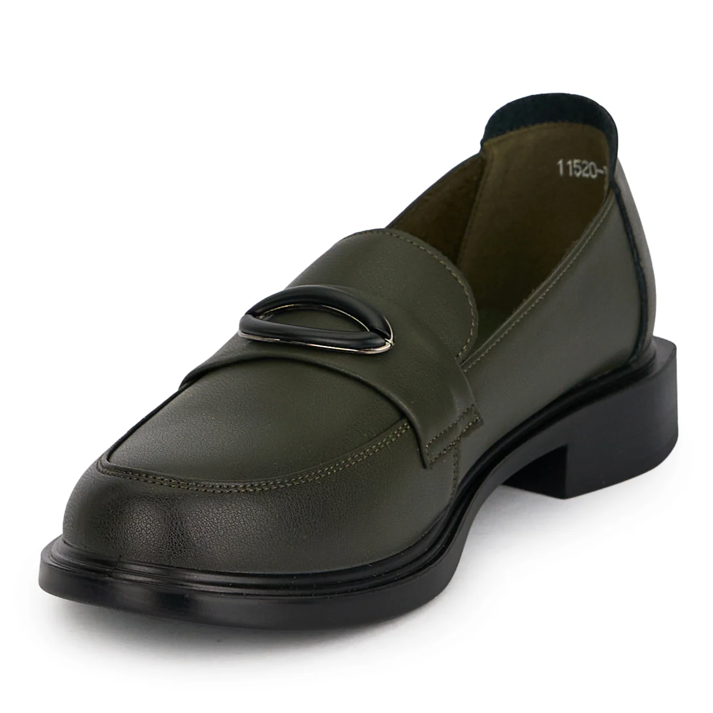 Pantofi casual dama din piele naturala kaki 19513 - Image 3