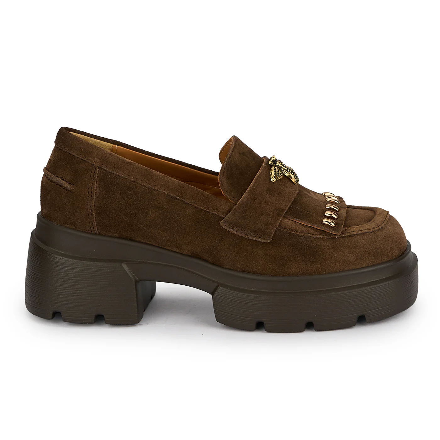 Pantofi casual dama din piele naturala maro 19682 - Image 2