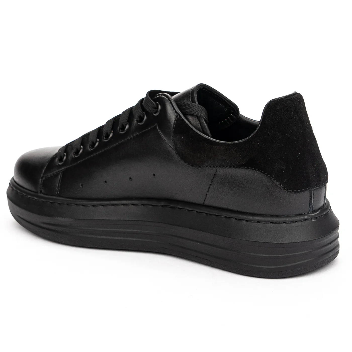 Pantofi casual dama din piele naturala neagra 13123 - Image 2