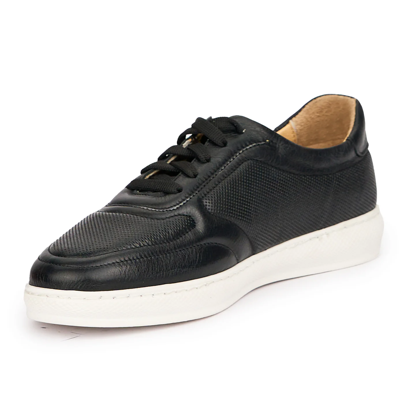 Pantofi casual dama din piele naturala neagra 14454 - Image 3