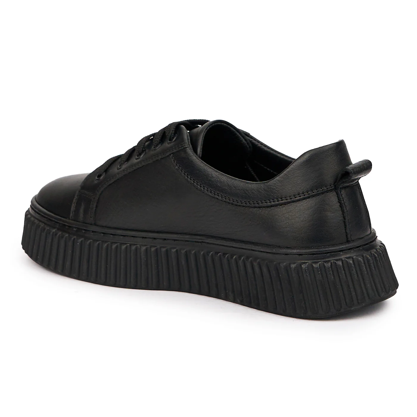 Pantofi casual dama din piele naturala neagra 14456 - Image 2