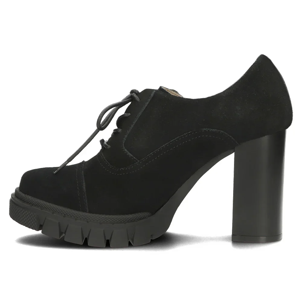 Pantofi casual dama din piele naturala neagra 14527 - Image 3