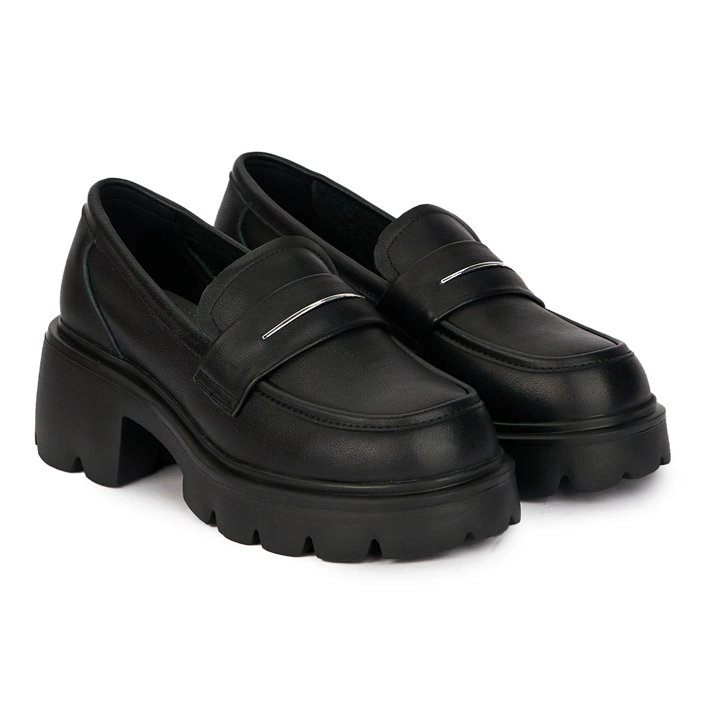 Pantofi casual dama din piele naturala neagra 17996 - Image 4