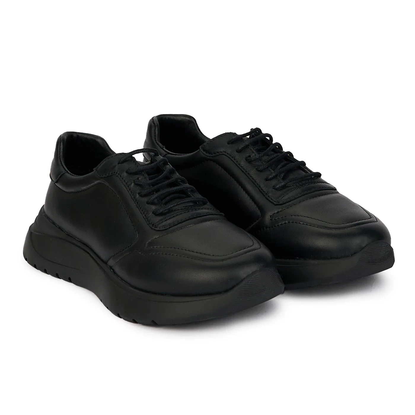 Pantofi casual dama din piele naturala neagra 18035 - Image 4
