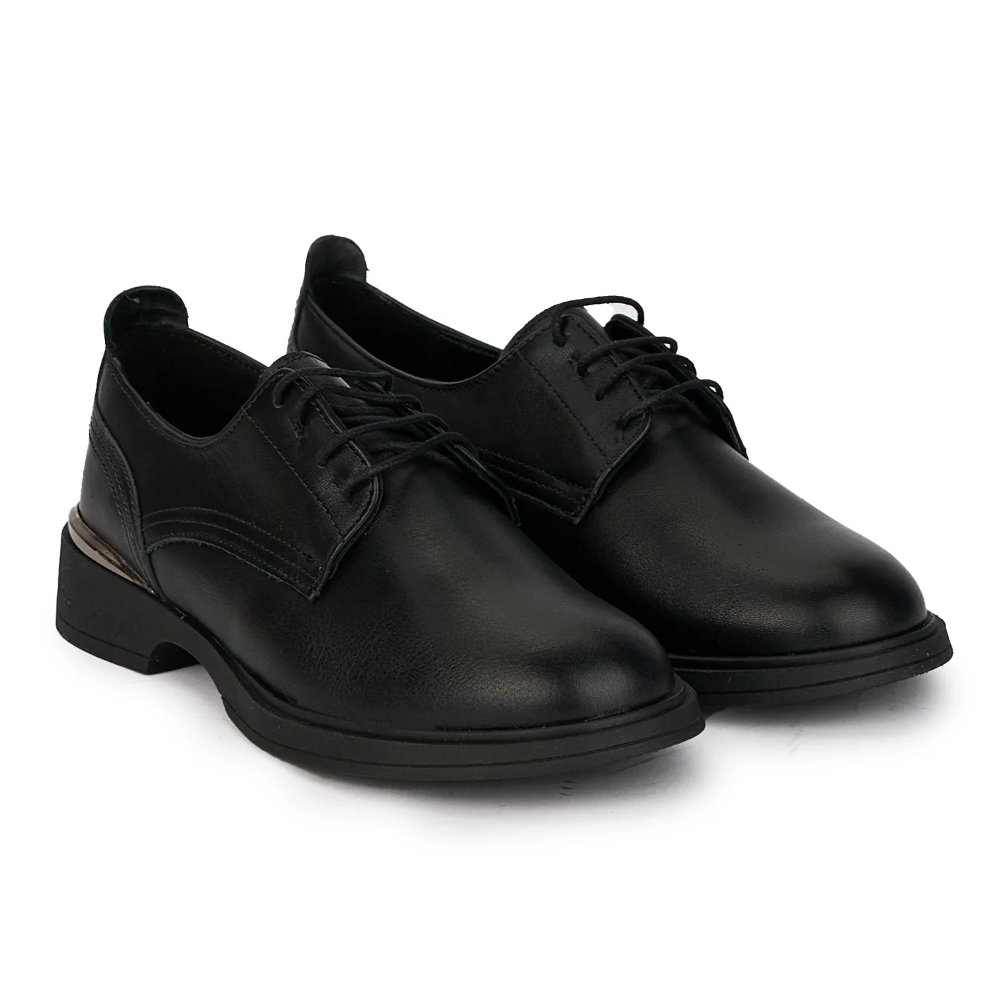Pantofi casual dama din piele naturala neagra 18087 - Image 4