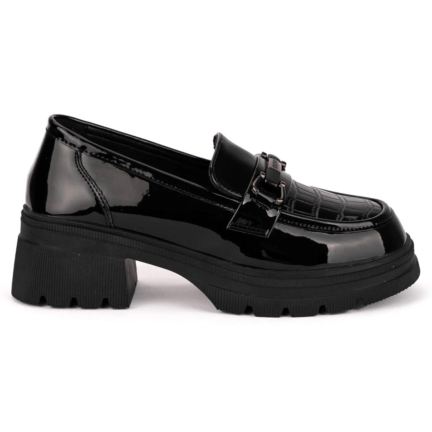 Pantofi casual dama din piele naturala neagra 18806