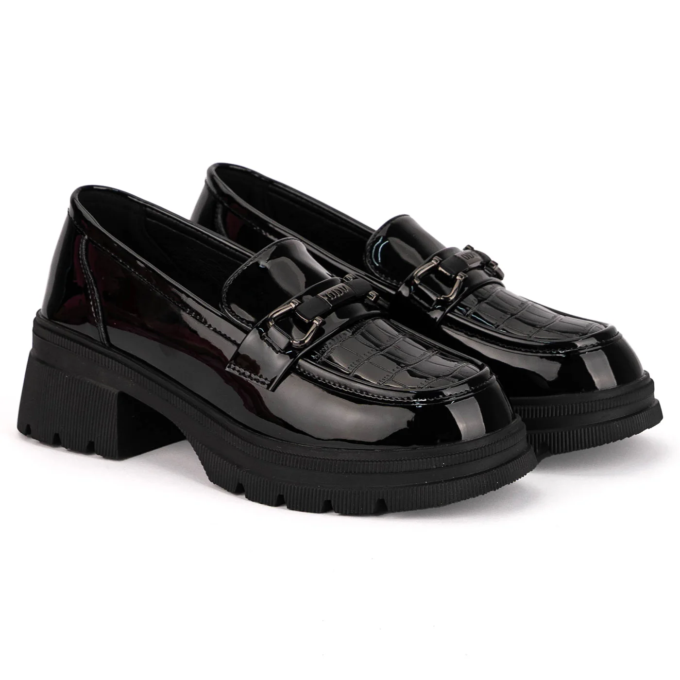 Pantofi casual dama din piele naturala neagra 18806 - Image 4