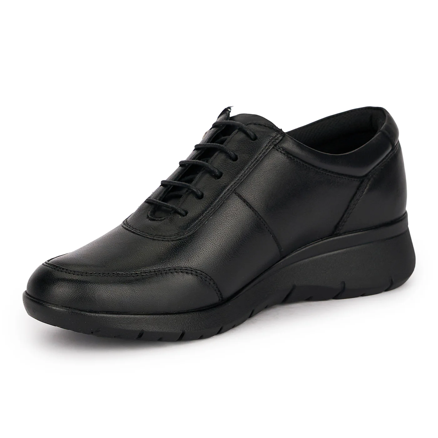 Pantofi casual dama din piele naturala neagra 18816 - Image 3