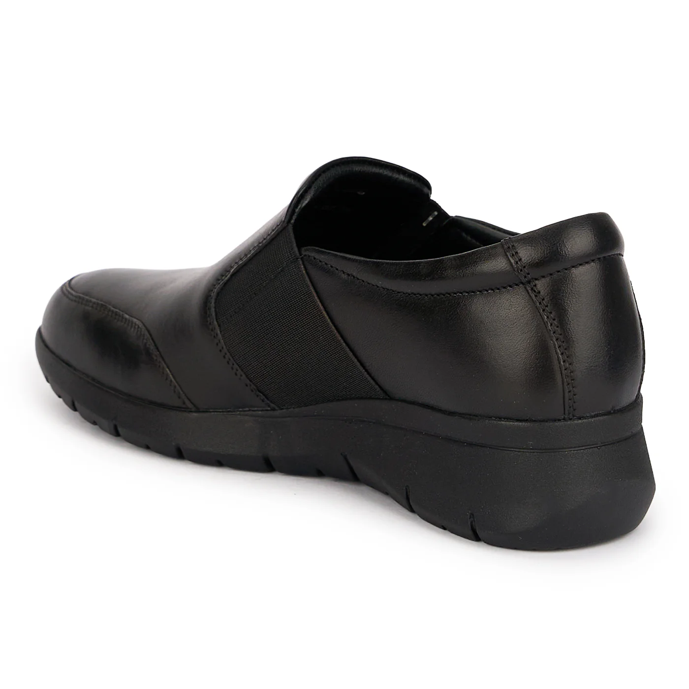 Pantofi casual dama din piele naturala neagra 18818 - Image 2