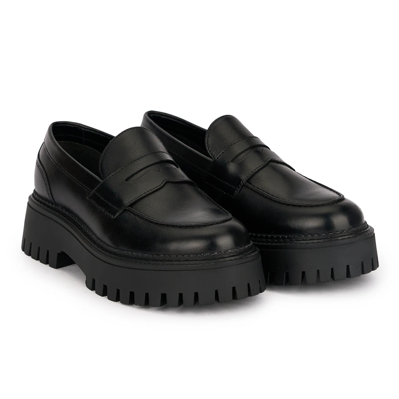 Pantofi casual dama din piele naturala neagra 18819 - Image 4