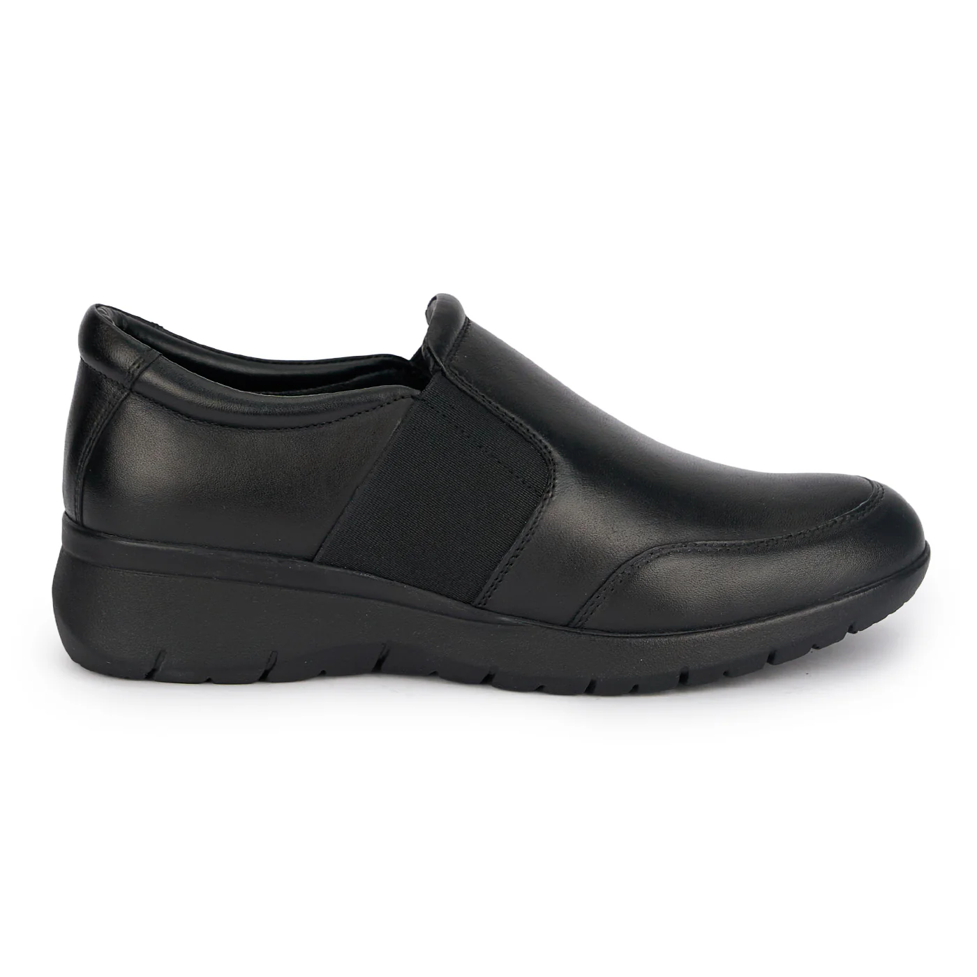 Pantofi casual dama din piele naturala neagra 18875
