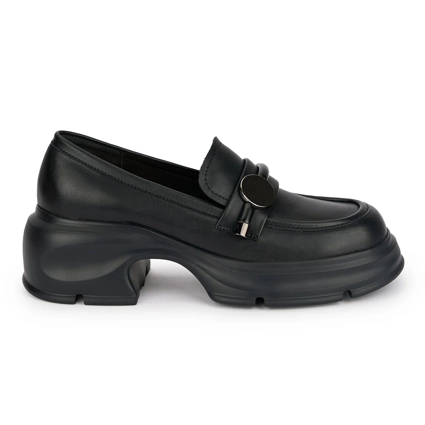 Pantofi casual dama din piele naturala neagra 18896