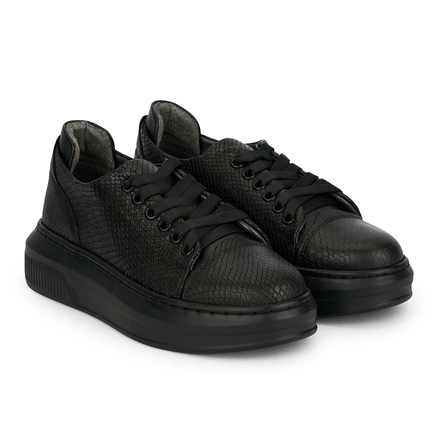 Pantofi casual dama din piele naturala neagra 19501 - Image 4