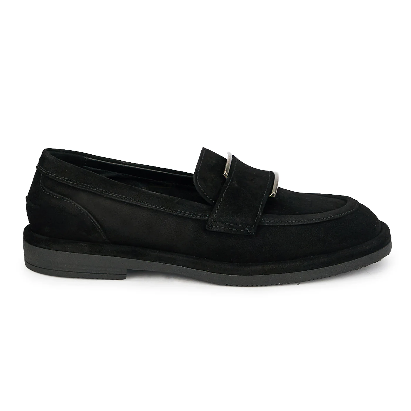 Pantofi casual dama din piele naturala neagra 19723