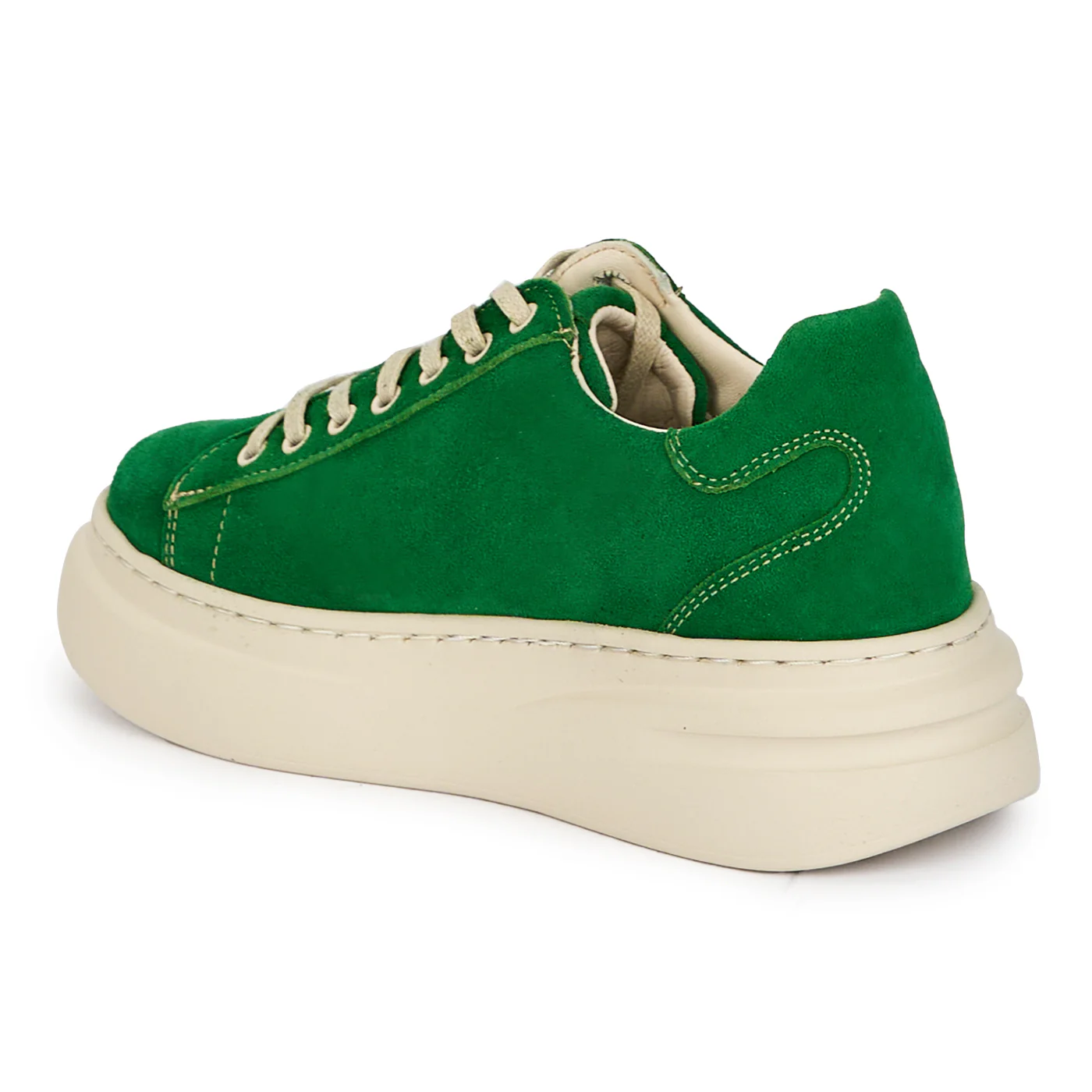 Pantofi casual dama din piele naturala verde 18033 - Image 2