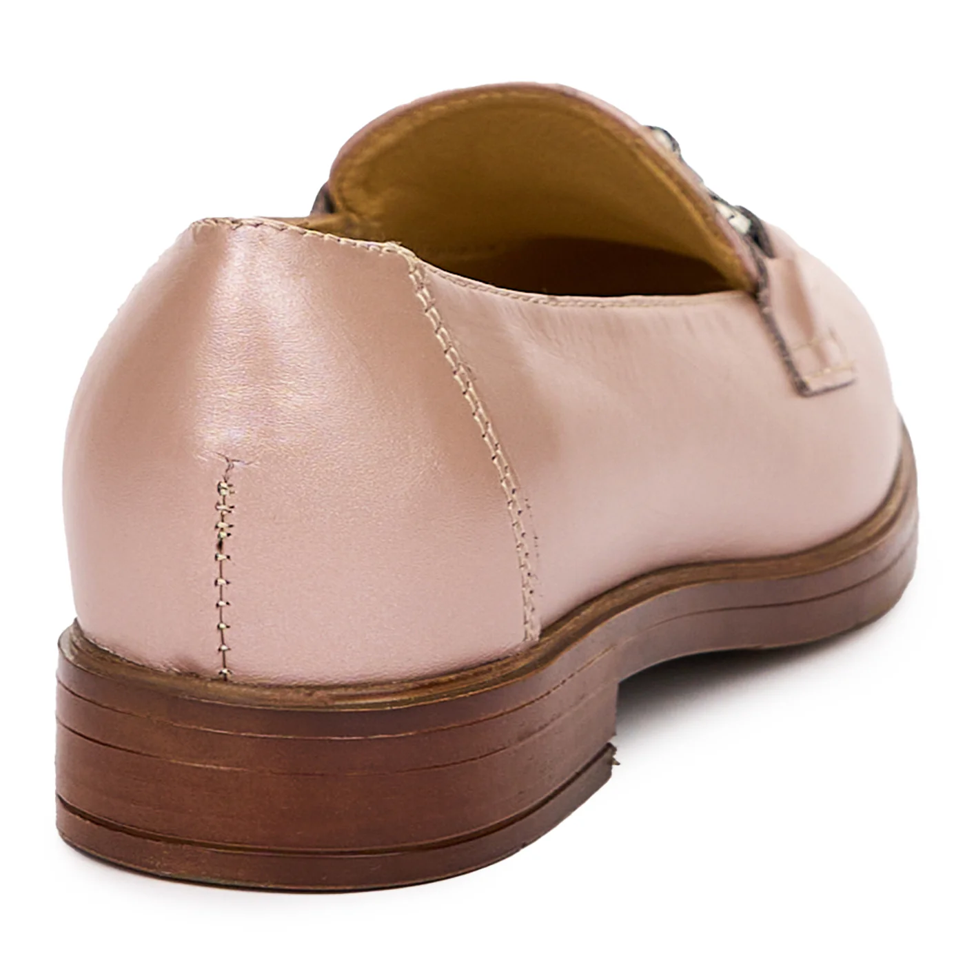 Pantofi Casual Dama Roz din Piele Naturala, Toc 2.5 Cm 10116 - Image 2