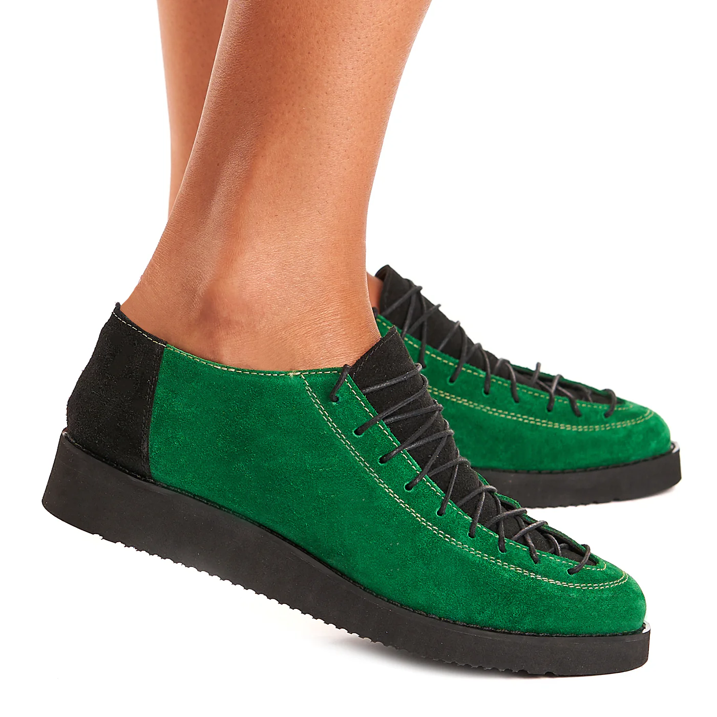 Pantofi Casual Dama Verzi din Piele Naturala 1548