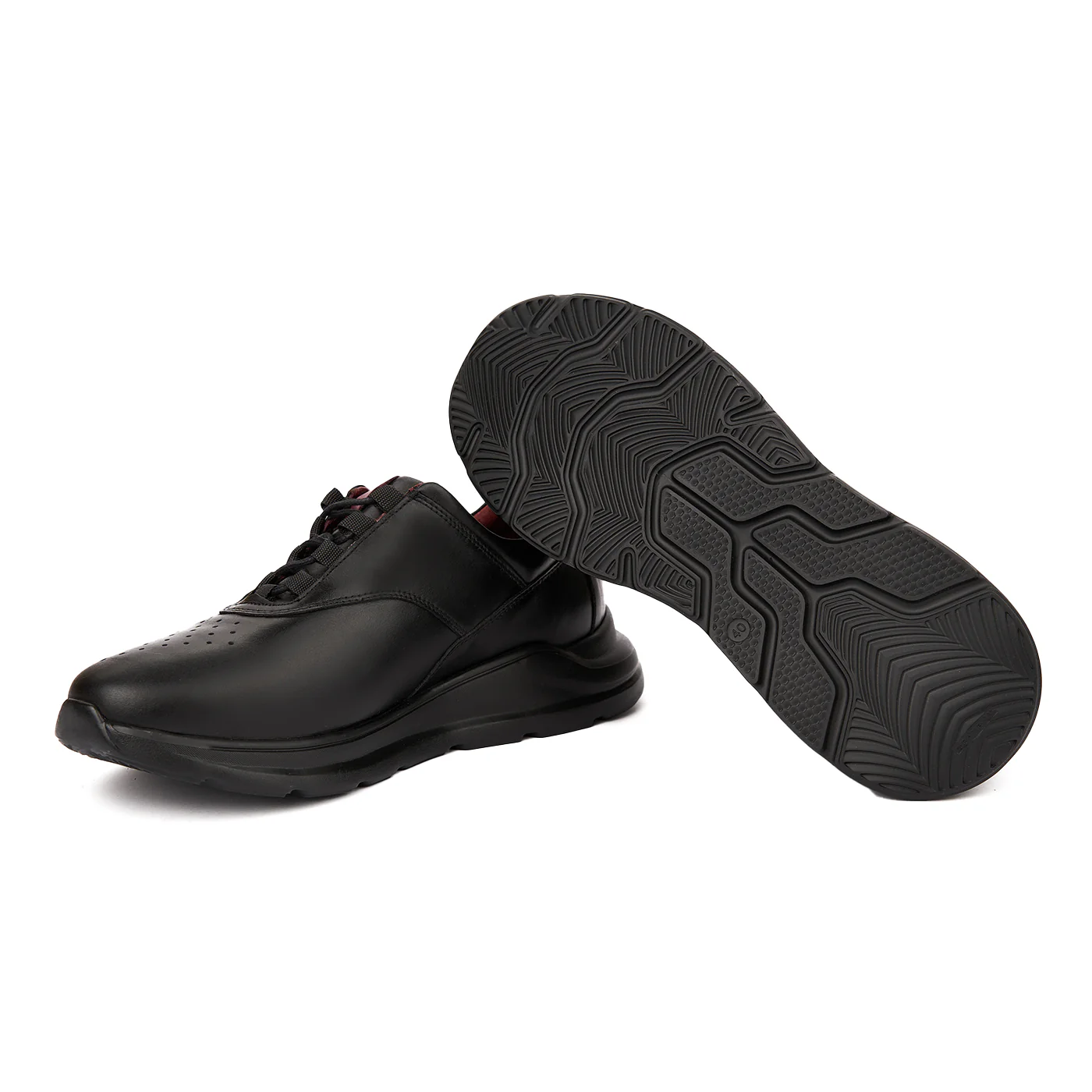 Pantofi Casual din Piele Barbati Negri 0230 - Image 3