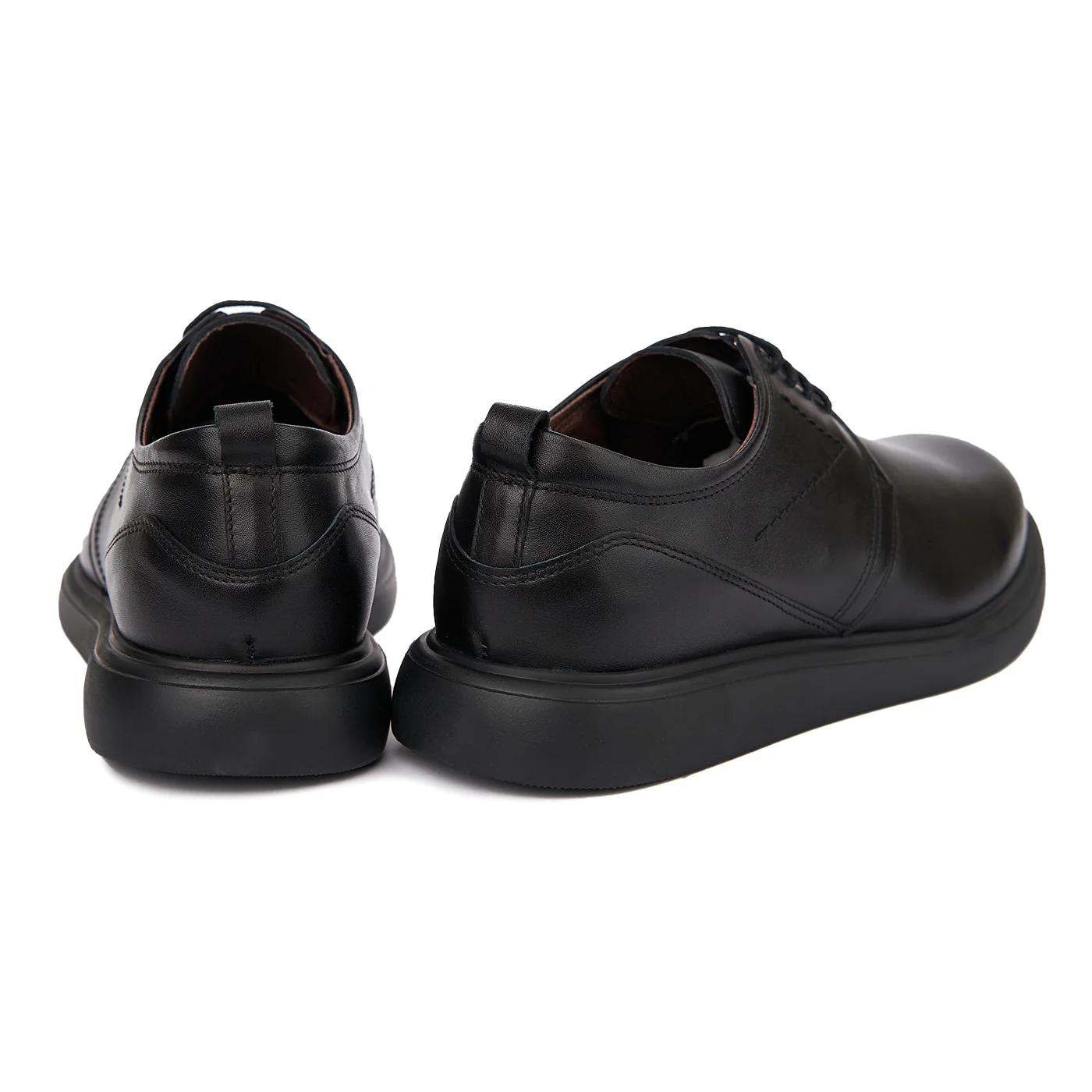 Pantofi casual din piele naturala neagra 7031 - Image 2